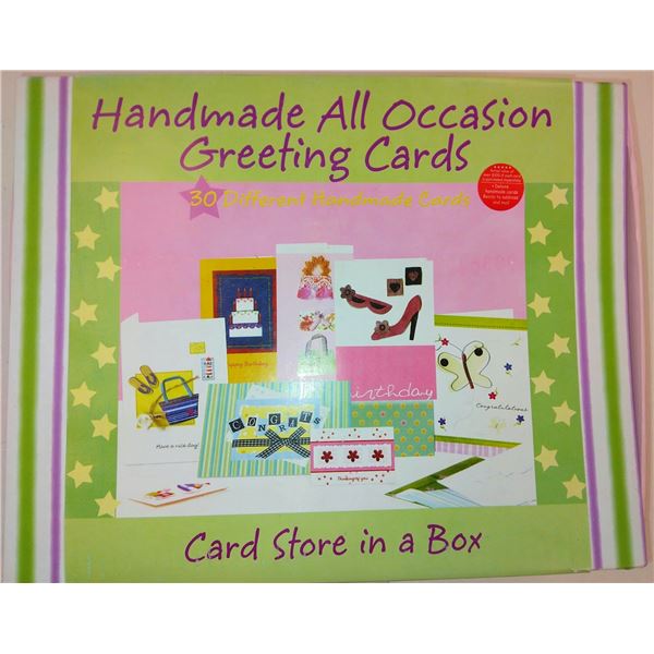 HANDMADE ALL OCCASION GREETING CARDS - CONTAINS 30 CARDS - RETAIL $100.00