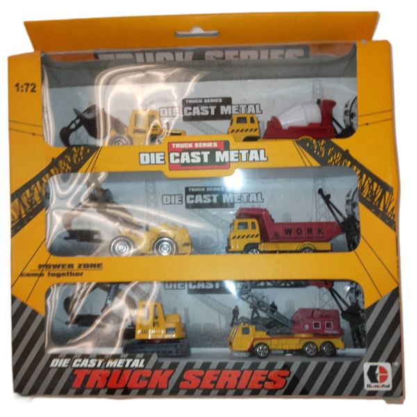 DIE CAST METAL TRUCK SERIES SET OF 6