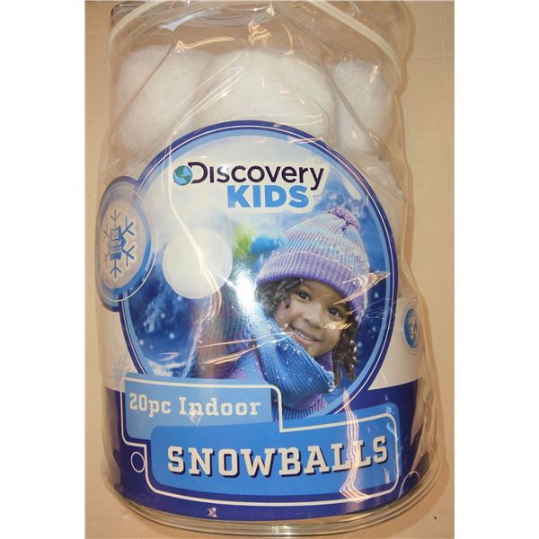 DISCOVERY KIDS 20 PIECE INDOOR SNOWBALLS