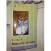 Image 2 : 2 IN 1 BUTTERFLY SPINNER FOR LAWN - RETAIL $25.00
