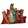 Image 1 : 8" GLAZED STONEWARE NOEL FIGURINE - RETAIL VALUE : $29.00