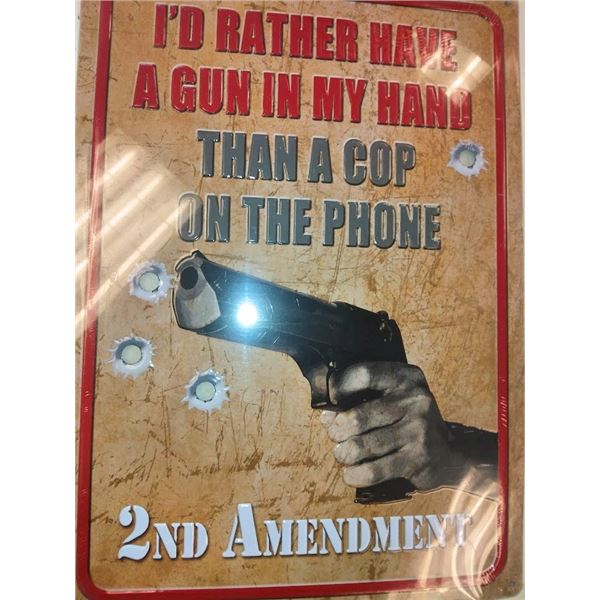 SET OF 3 METAL 17" SHOOTERS SIGN - RETAIL VALUE : 19.99