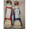 Image 3 : SET OF 2 PEARLIZED SANTA CANDLE HOLDERS - RETAIL VALUE $19.99