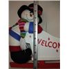 Image 4 : PLUSH WOOD SNOWMAN SLEIGH HOLDER - RETAIL VALUE $29.00