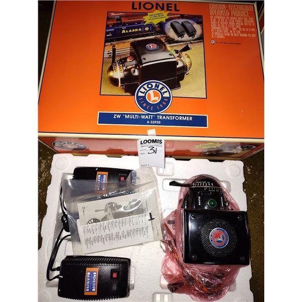 LIONEL ZW - MULTI - WATT - TRANSFORMER - IN ORIGINAL BOX