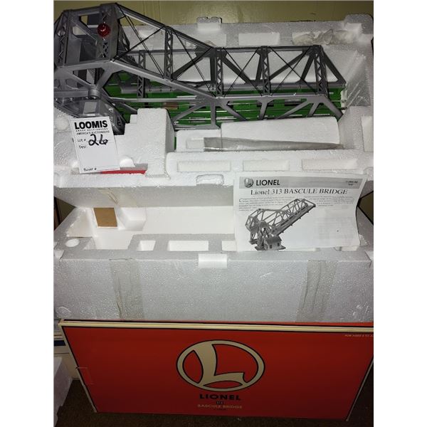LIONEL 313 BASCULE BRIDGE - IN ORIGINAL BOX (UNUSED)