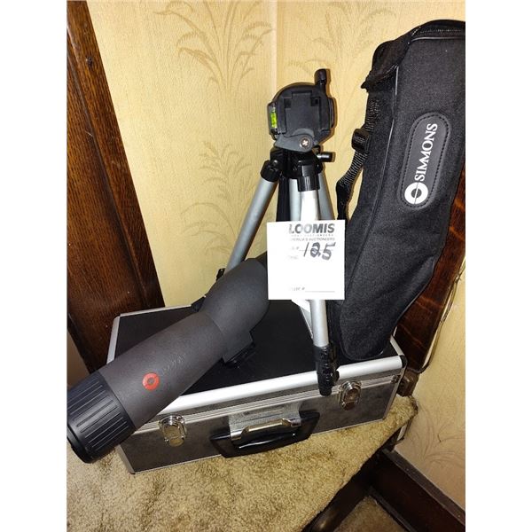 SIMMONS SPOTTING SKOPE 20 - 60 X 60mm WITH STAND AND CASE