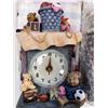 Image 2 : SET OF 2 - 6" DECORATIVE BEAR CLOCK MADE OF RESIN AND QUARTZ - RETAIL VALUE $29.00 EACH