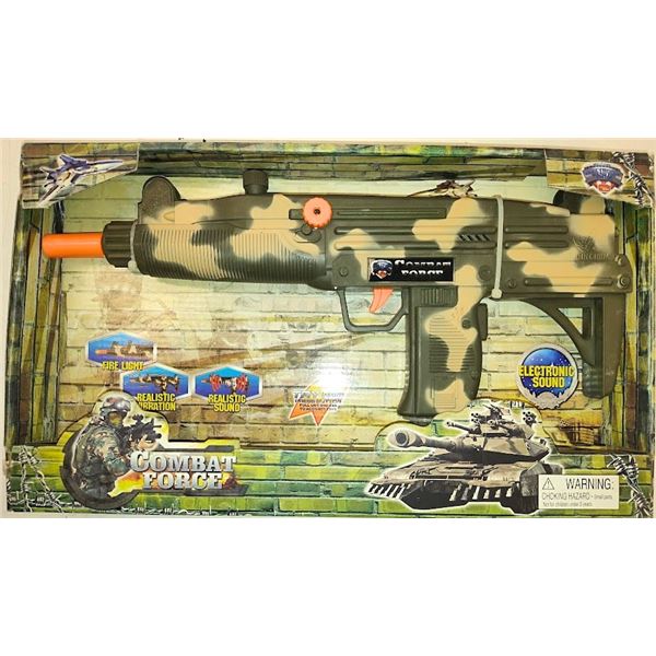15" COMBAT FORCE ELECTRONIC GUN - RETAIL VALUE $14.99