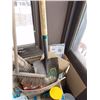 Image 2 : REAR PORCH LOT WITH SHOVEL, FAN, AND OTHER ITEMS