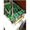 Image 2 : LEADED GLASS COCA-COLA TRAIN STATION HOUSE