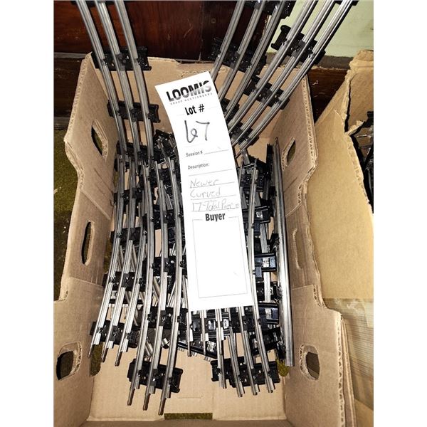 SET OF 17 TRACK SECTIONS - CURVED