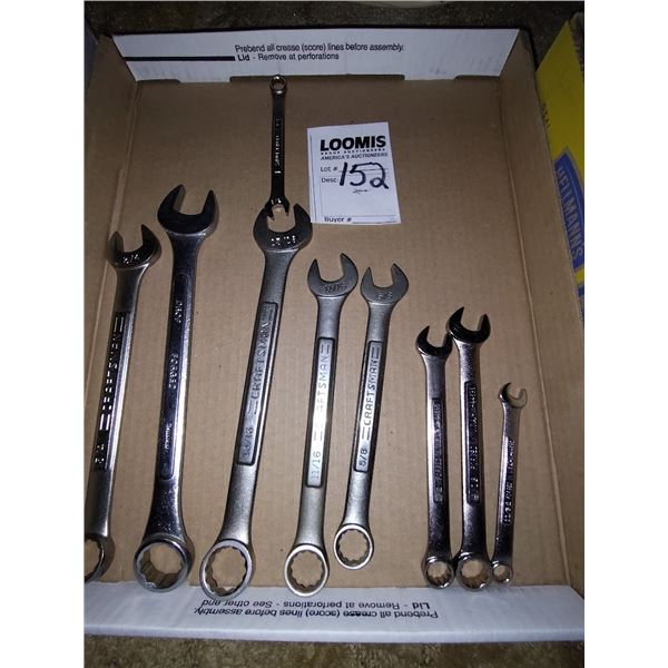 9 PIECE CRAFTSMAN WRENCH SET
