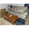 Image 1 : ROOM BUNDLE WITH A COUCH, COFFEE TABLE, STEP STOOL, AND BOOKSHELF