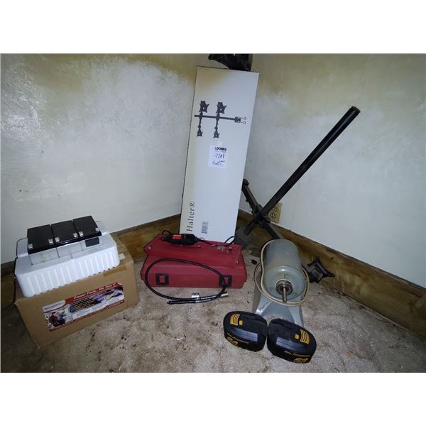 BUNDLE LOT WITH MOTOR, CRAFTSMAN DRILL, AND POWER UP UNIT