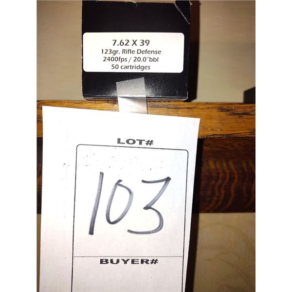 NEW DOUBLE TAP AMMUNITION 7.62 X 39 - 50 ROUNDS PER BOX