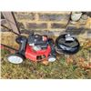 Image 1 : TROY BUILT PUSH MOWER WITH HONDA HVC 1600 ENGINE AND WEBBER GRILL (LIKE NEW)