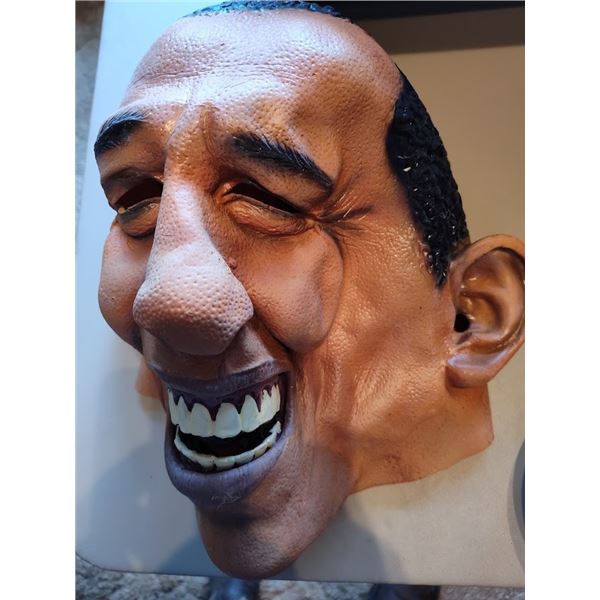 OBAMA OVER THE HEAD RUBBER MASK (FULL SIZE)