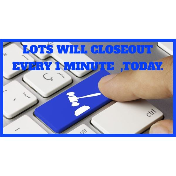 LOTS WILL CLOSE OUT EVERY ONE MINUTE , TODAY