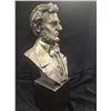 Image 1 : Rare Exquisite Large Bust of President Lincoln Pewter / Marble #498/AKA: THE COMMANDER SERIES