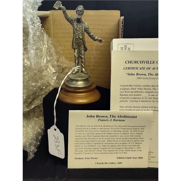 JOHN BROWN "ABOLITIONIST"  (NEW IN ORIGINAL BOX) #10