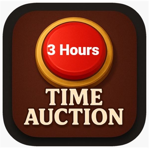 THIS AUCTION: TOTAL AUCTION TIME IS 3 HOURS