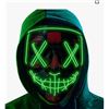 Image 1 : alloween LED Light up Festival Cosplay Costume Supplies Party Masks Glow in Dark