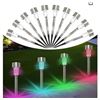 Image 1 : JUANSTAR LUCKYRAIN 12 Pack Solar Garden Lights, IP65 Waterproof Solar Pathway Lights, Solar Outdoor 