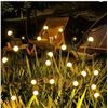 Image 1 : Juanstar8LED Solar Lights Outdoor Waterproof IP65, 2 Count Warm Yellow Solar Garden Lights, 2 Modes 