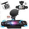 Image 1 : Gemek 360 Degree Dash Cam with Quad Cameras: Front, Left, Right, Rear