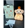 Image 3 : Elephant Night Light, Cute Elephant Lamp, Silicone Dimmable Nursery Nightlight, Rechargeable LED Bed