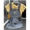 Image 1 : Carhartt 4T Short-Sleeve Shirt and Denim Jumper Set,
