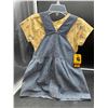 Image 3 : Carhartt 4T Short-Sleeve Shirt and Denim Jumper Set,