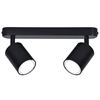 Image 1 : Bordstract GU10 2-Way Ceiling Light Fixture, Black Finish