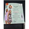 Image 2 : 2-Pack Lace Chemise Set Size XXL by FN, Purple & Floral Patterns