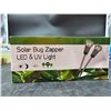 Image 2 : Solar Bug Zapper LED & UV Light, Outdoor Mosquito Killer Lamp, 2-Piece Set
