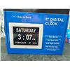 Image 2 : 8-Inch Digital Clock With Easy Setup and Auto Night Dimmer
