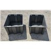 Image 1 : 2, 21″x17″x12″ Heavy Duty Grey Plastic Stacking Bins