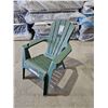 Image 1 : Gracious Living Adirondack Chair With Built-In Phone Holder - Green