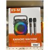 Image 2 : Bonaok K9-M Portable Bluetooth Karaoke Machine with Two Wireless Microphones And LED Display