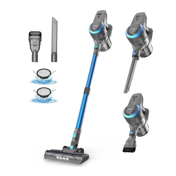 DEVOAC N300 Cordless Vacuum Cleaner, 6 in 1 Lightweight Stick Vacuum175W, Adjustable Height