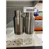 Image 1 : Stainless Steel Salt and Pepper Grinder Set with Adjustable Coarseness
