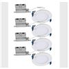 Image 1 : Halo 4-Inch Slim Canless LED Downlight, 5-Color & Lumen Selectable, Lot of 3