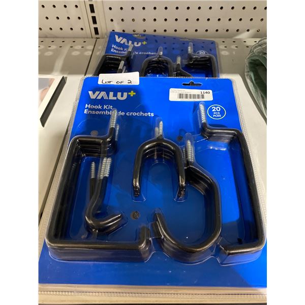 Lot of 2 Valu+ 20-Piece Hook Kit