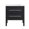 Image 1 : Home Decorators Collection Vistara 30-inch W x 19-inch D Freestanding Bath Vanity with Golden Handle