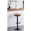 Image 1 : YOUNIKE Bar Stools Set of 2 Seashell Counter Height Bar Stools Black Barstool