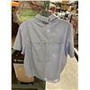 Image 2 : Columbia Women’s Silver Ridge 3.0 Short-Sleeve Shirt in Light Blue – Size Large