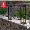 Image 1 : Solar Pathway Bollard Light Set, Pack of 2,