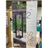 Image 2 : Solar Pathway Bollard Light Set, Pack of 2,