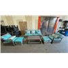 Image 1 : Outdoor Wicker Patio Furniture Set with Cushions and Accent Pillows
